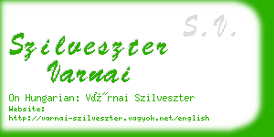 szilveszter varnai business card